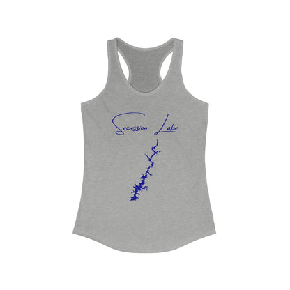 South  Carolina  Secession  Lake  Racerback-Tank  front  position  view  from  front  heather  grey.webp