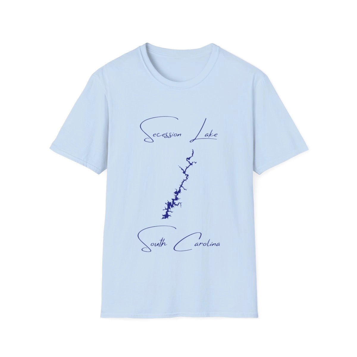 South  Carolina  Secession  Lake  T-shirt  front  position  view  from  front  light  blue.webp