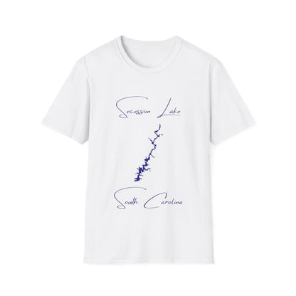 South  Carolina  Secession  Lake  T-shirt  front  position  view  from  front  white.webp