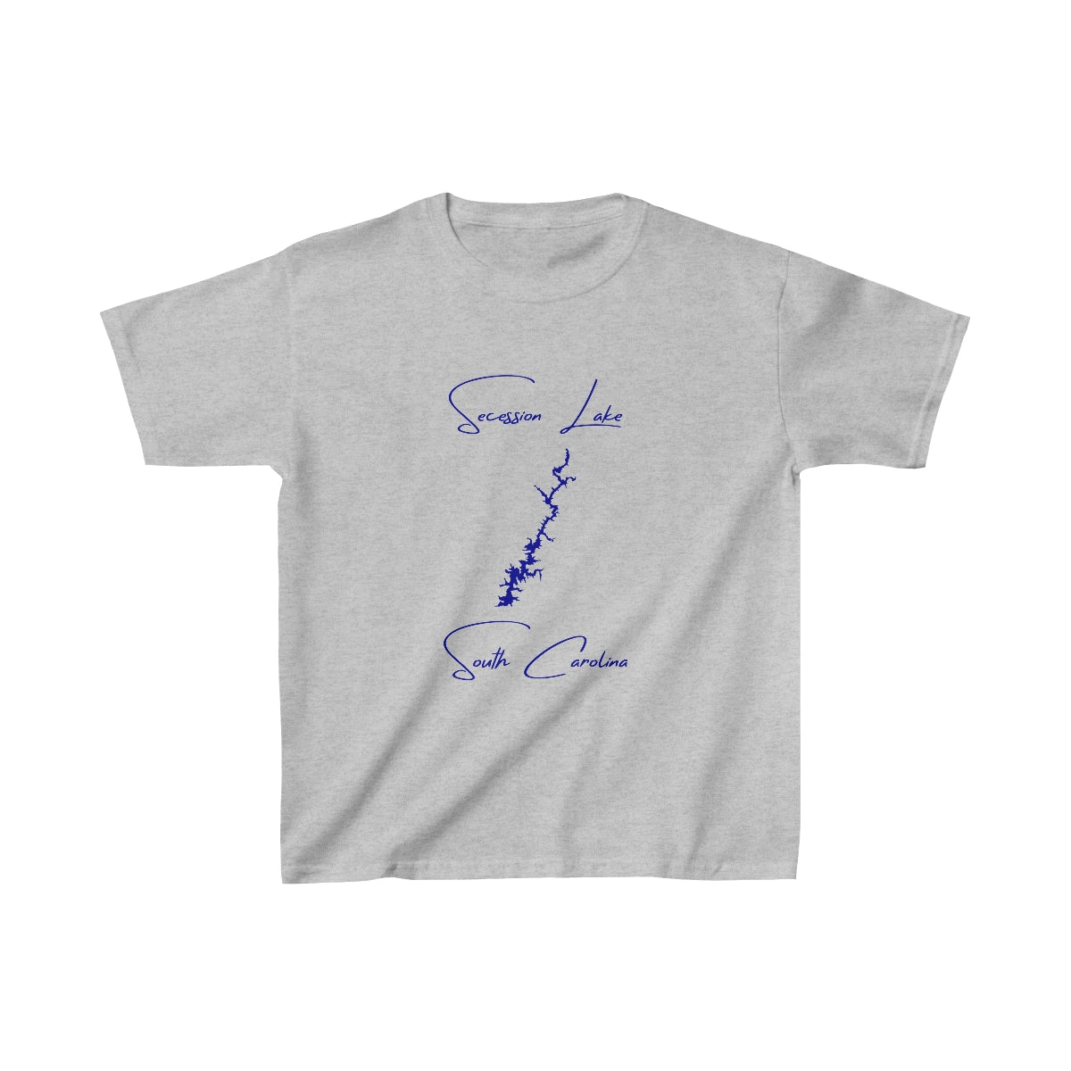 South  Carolina  Secession  Lake  Youth  T-shirt  front  position  view  from  front  sport  grey.webp