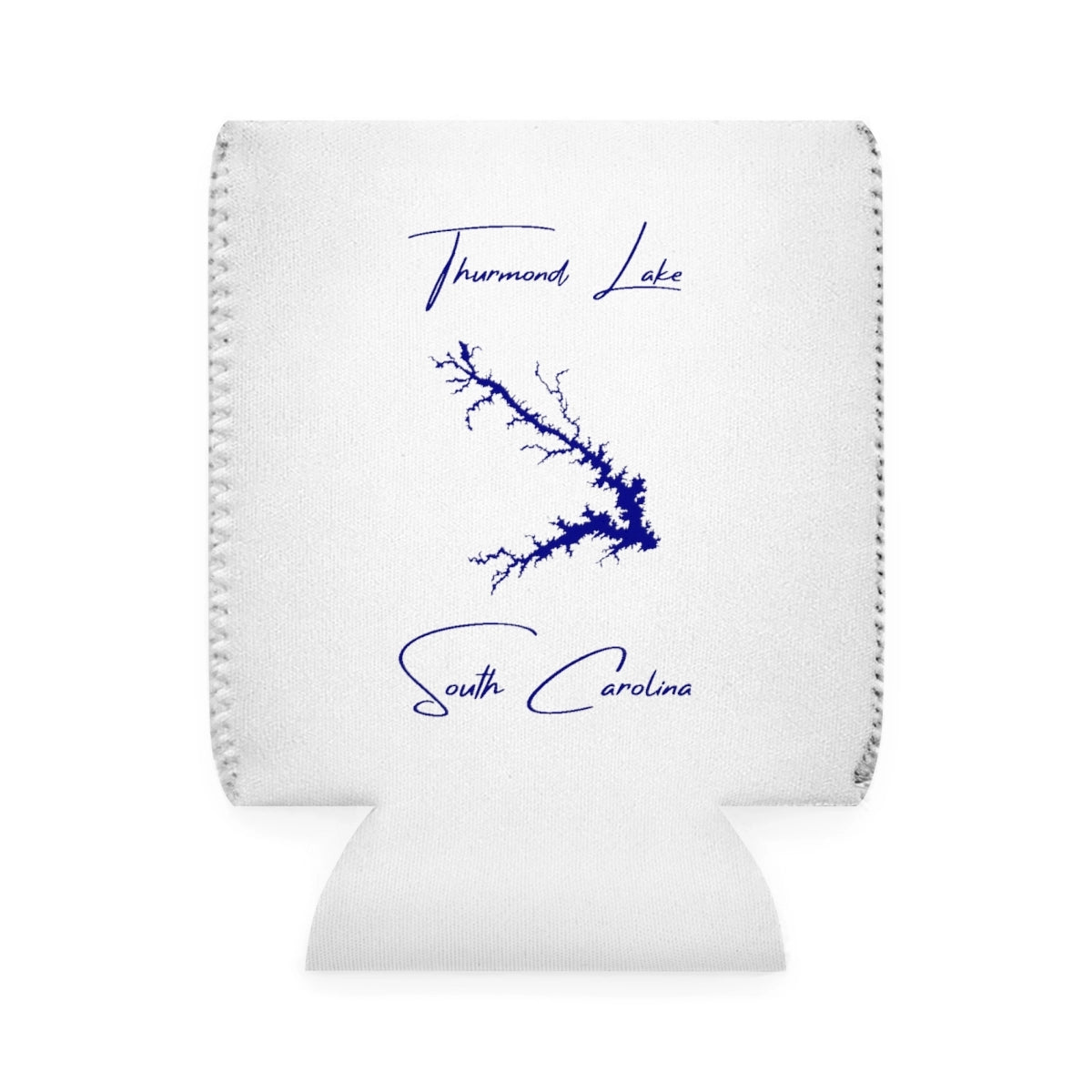 South  Carolina  Thurmond  Lake  Can  Koozie  front  position  view  from  front-1  white.webp