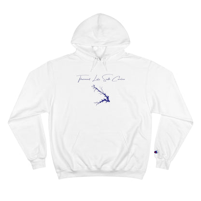 South  Carolina  Thurmond  Lake  Hoodie  front  position  view  from  front  white.webp