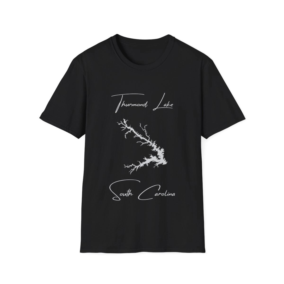South  Carolina  Thurmond  Lake  T-shirt  front  position  view  from  front  black.webp
