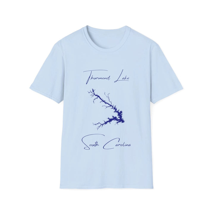 South  Carolina  Thurmond  Lake  T-shirt  front  position  view  from  front  light  blue.webp