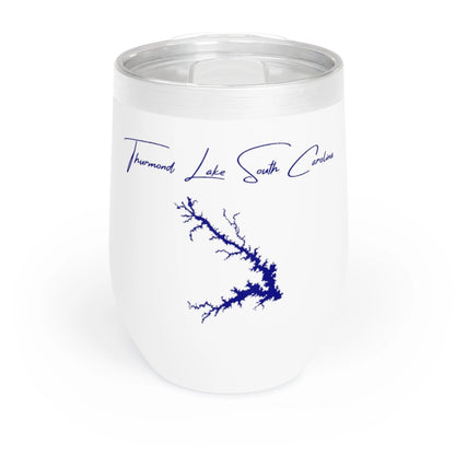 South  Carolina  Thurmond  Lake  Wine  Tumbler  front  position  view  from  front  white.webp