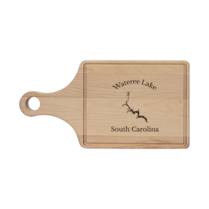 South  Carolina  Wateree  Lake  Engraved  Cutting  Board  front  position  view  from  front  maple.webp