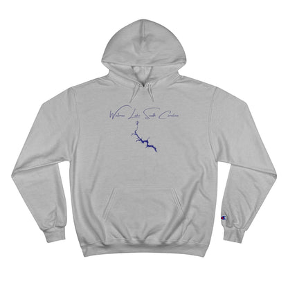 South  Carolina  Wateree  Lake  Hoodie  front  position  view  from  front  light  steel.webp