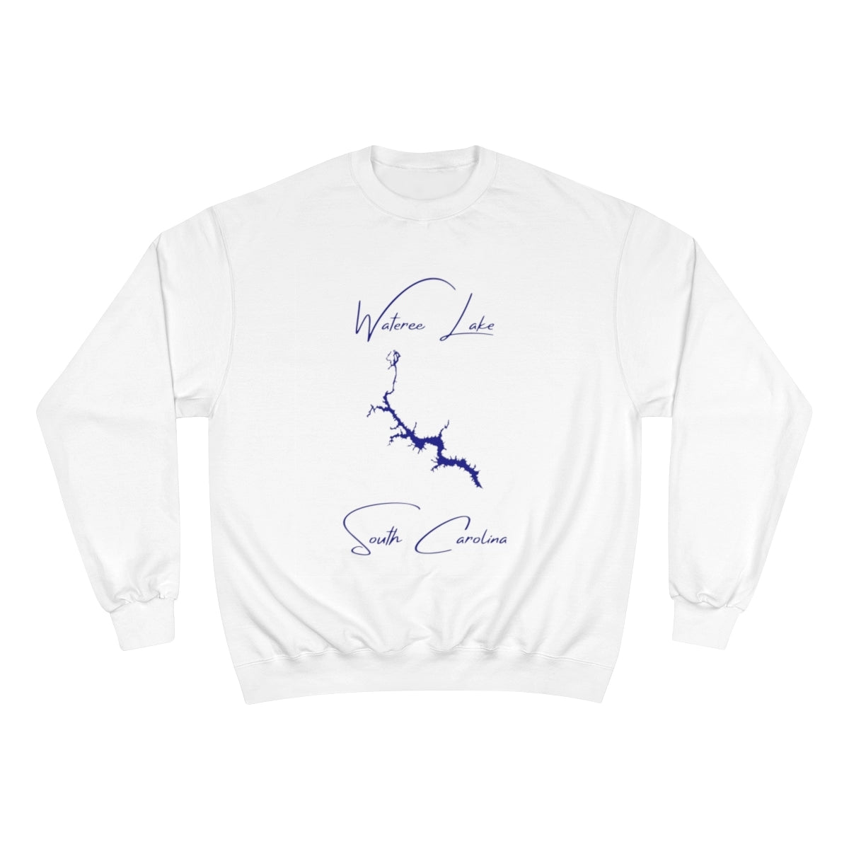 South  Carolina  Wateree  Lake  Sweatshirt  front  position  view  from  front  white.webp