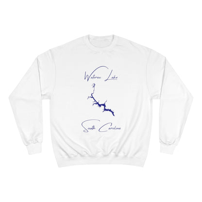 South  Carolina  Wateree  Lake  Sweatshirt  front  position  view  from  front  white.webp