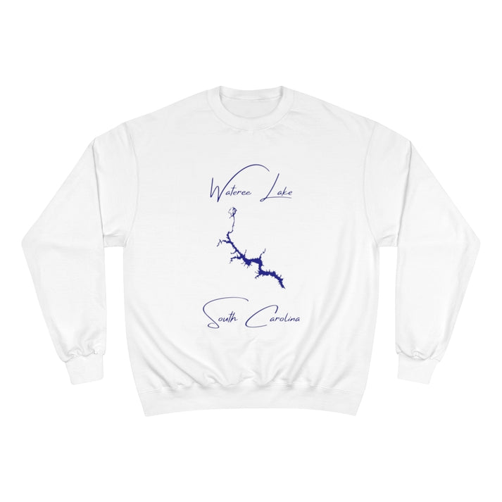 South  Carolina  Wateree  Lake  Sweatshirt  front  position  view  from  front  white.webp