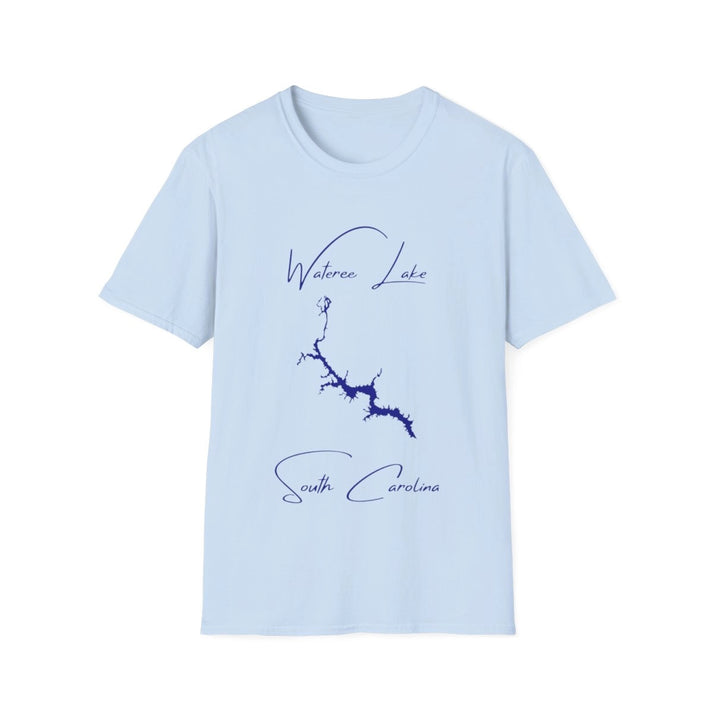 South  Carolina  Wateree  Lake  T-shirt  front  position  view  from  front  light  blue.webp
