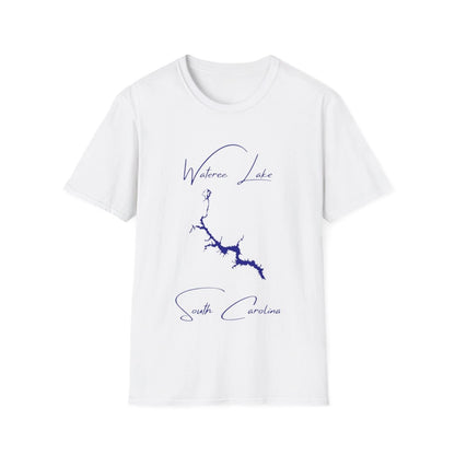 South  Carolina  Wateree  Lake  T-shirt  front  position  view  from  front  white.webp