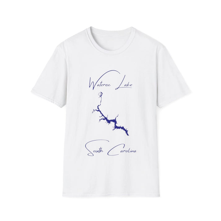 South  Carolina  Wateree  Lake  T-shirt  front  position  view  from  front  white.webp