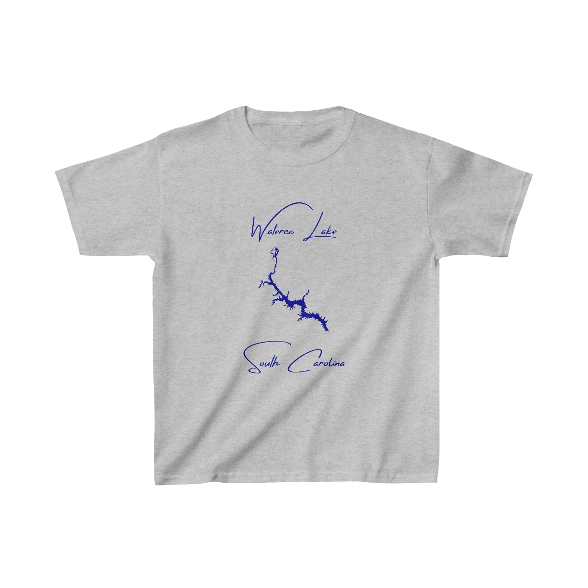 South  Carolina  Wateree  Lake  Youth  T-shirt  front  position  view  from  front  sport  grey.webp