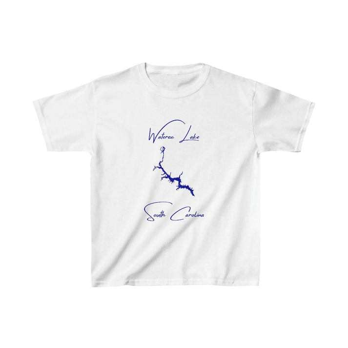 South  Carolina  Wateree  Lake  Youth  T-shirt  front  position  view  from  front  white.webp