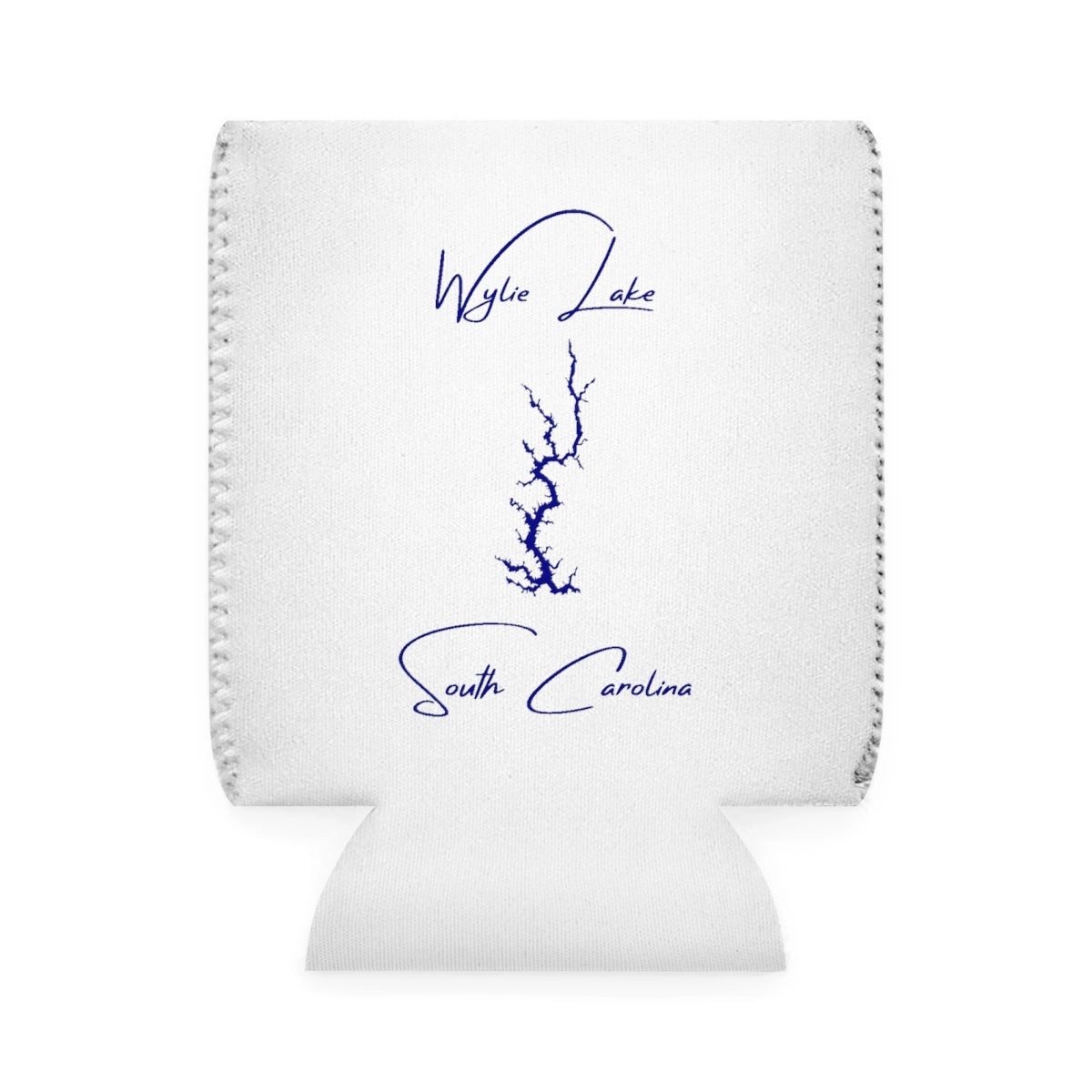South  Carolina  Wylie  Lake  Can  Koozie  front  position  view  from  front-1  white.webp