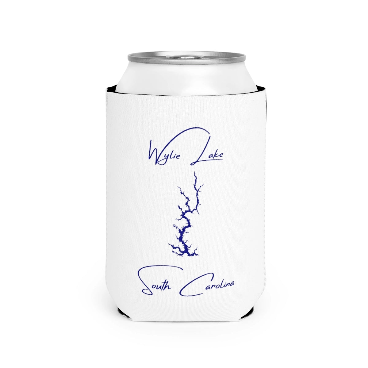 South  Carolina  Wylie  Lake  Can  Koozie  front  position  view  from  front-2  white.webp