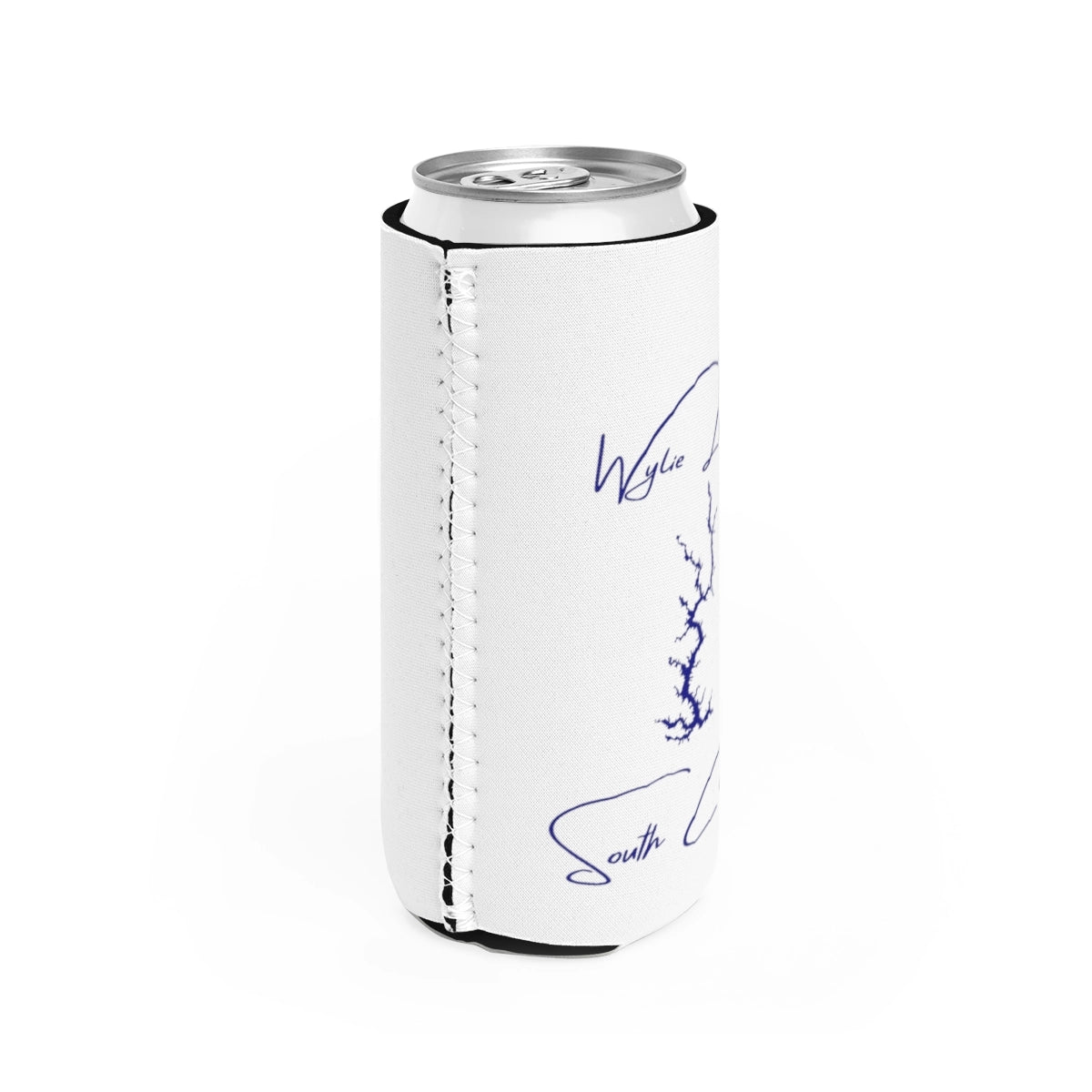South  Carolina  Wylie  Lake  Slim  Can  Koozie  all  position  view  from  right  white.webp