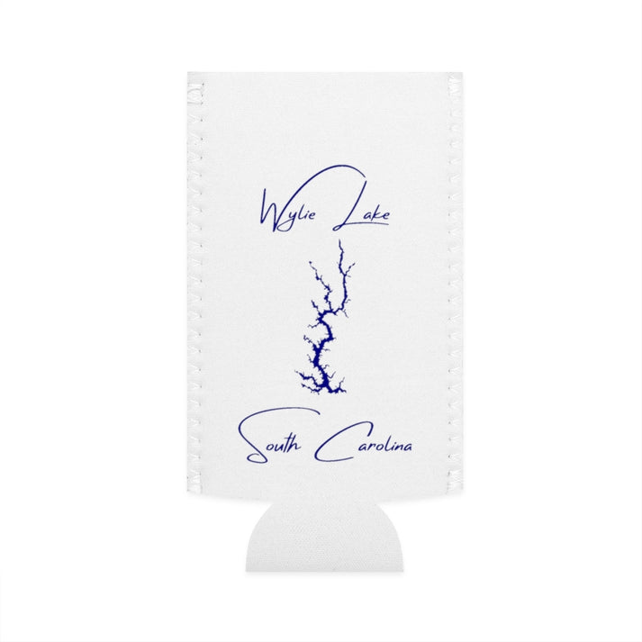 South  Carolina  Wylie  Lake  Slim  Can  Koozie  front  position  view  from  flat-front  white.webp