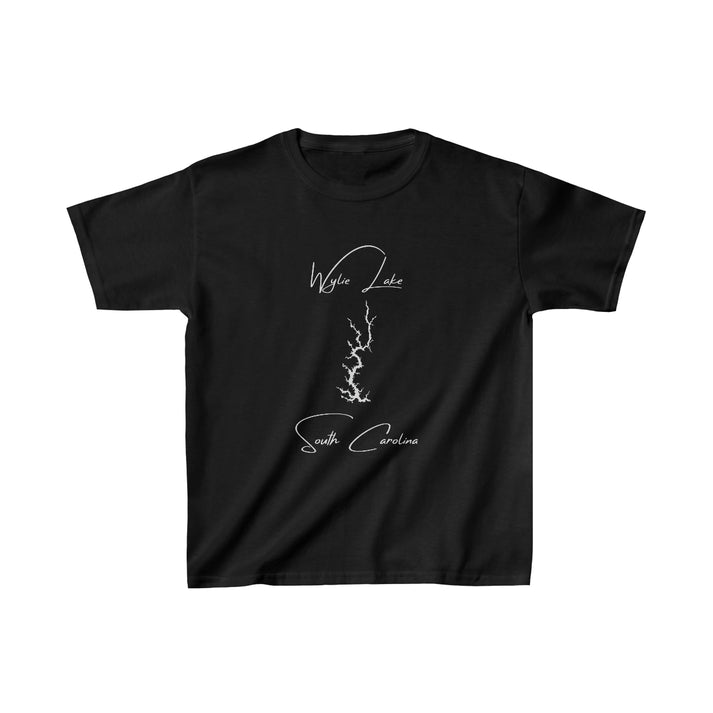 South  Carolina  Wylie  Lake  Youth  T-shirt  front  position  view  from  front  black.webp