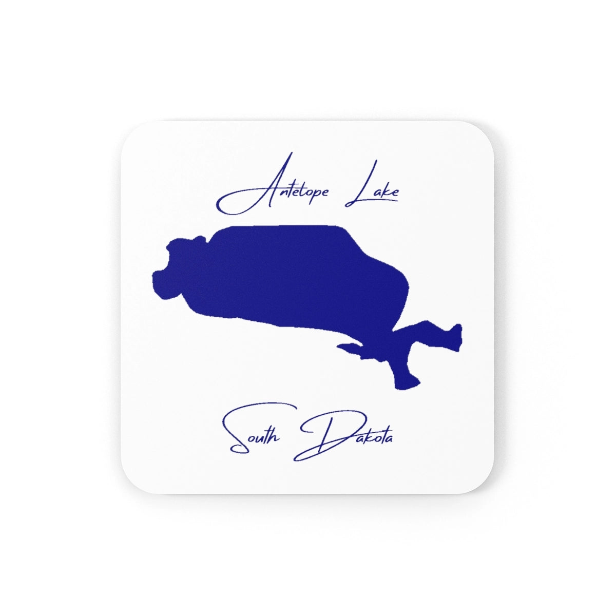 South  Dakota  Antelope  Lake  Coaster  Set  front  position  view  from  front  3.75  x  3.75.webp