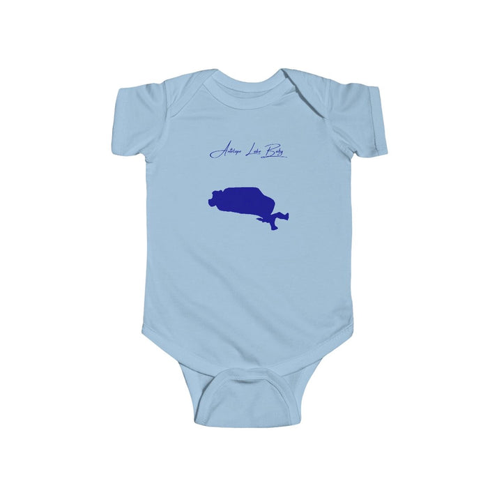 South  Dakota  Antelope  Lake  Onesie  front  position  view  from  front  light  blue.webp