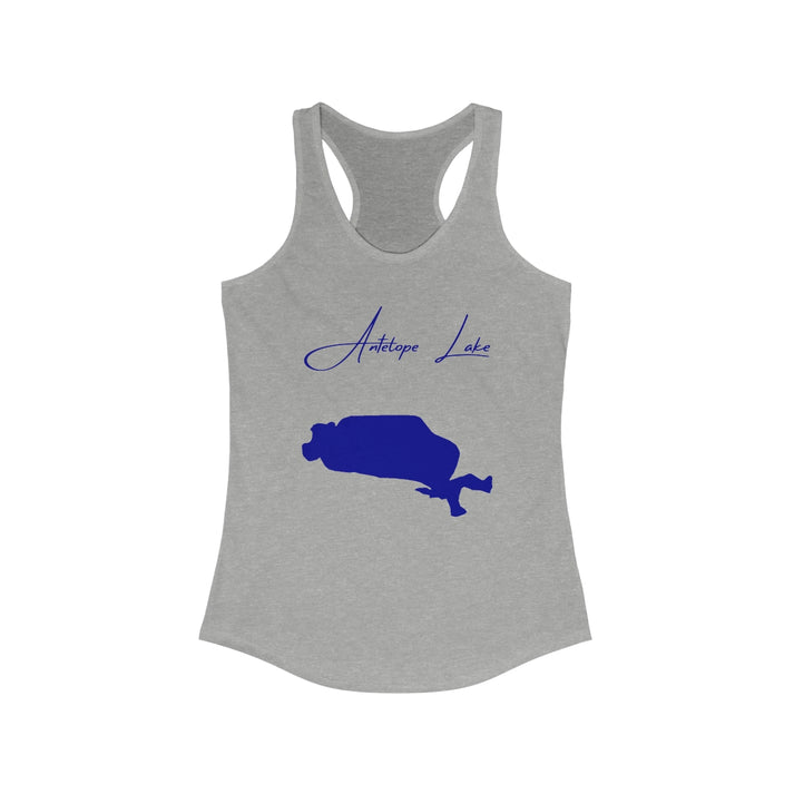 South  Dakota  Antelope  Lake  Racerback-Tank  front  position  view  from  front  heather  grey.webp
