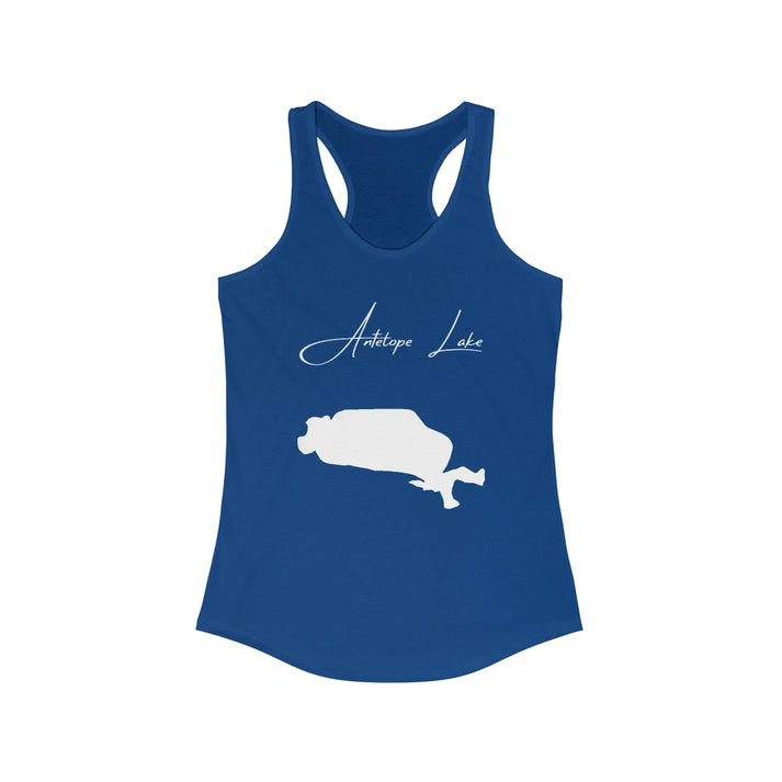 South  Dakota  Antelope  Lake  Racerback-Tank  front  position  view  from  front  solid  royal.webp