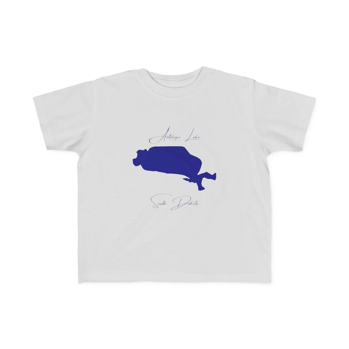 South  Dakota  Antelope  Lake  Toddler  T-shirt  front  position  view  from  front  silver.webp