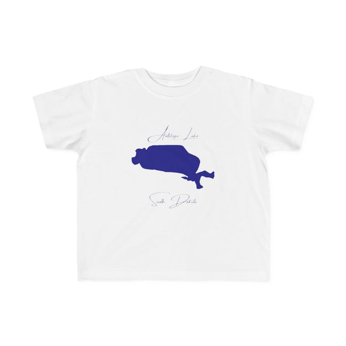 South  Dakota  Antelope  Lake  Toddler  T-shirt  front  position  view  from  front  white.webp