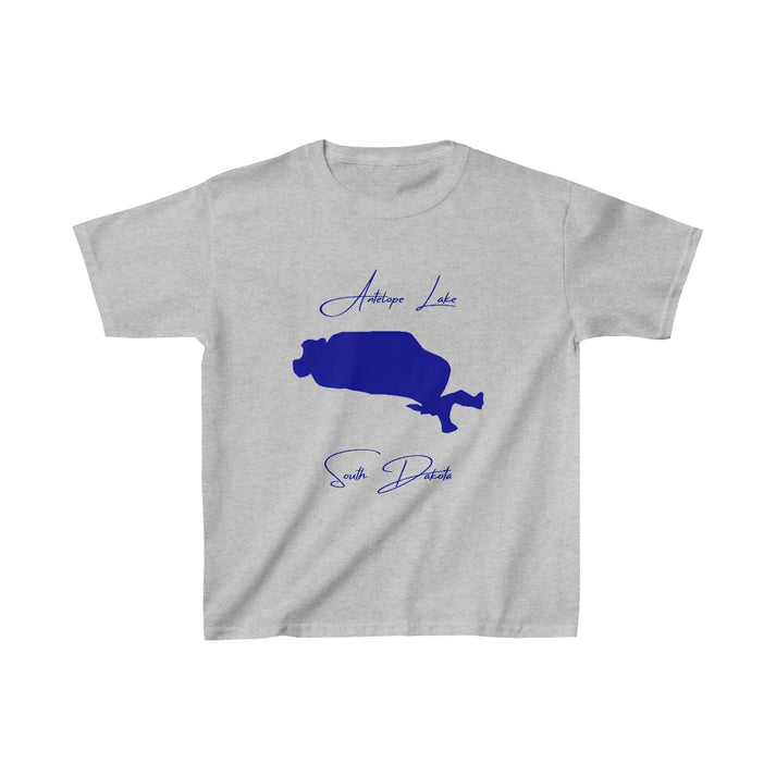 South  Dakota  Antelope  Lake  Youth  T-shirt  front  position  view  from  front  sport  grey.webp