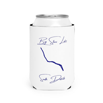 South  Dakota  Big  Stone  Lake  Can  Koozie  front  position  view  from  front-2  white.webp