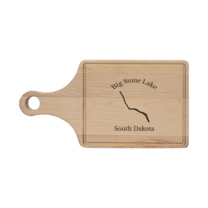 South  Dakota  Big  Stone  Lake  Engraved  Cutting  Board  front  position  view  from  front  maple.webp