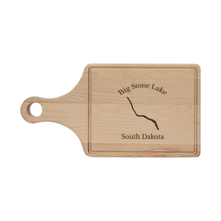 South  Dakota  Big  Stone  Lake  Engraved  Cutting  Board  front  position  view  from  front  maple.webp