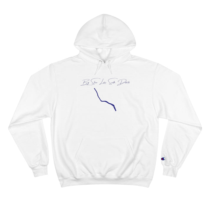 South  Dakota  Big  Stone  Lake  Hoodie  front  position  view  from  front  white.webp