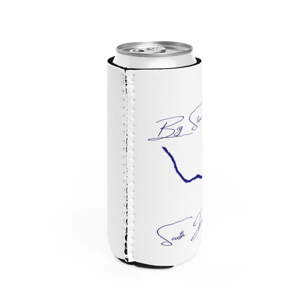 South  Dakota  Big  Stone  Lake  Slim  Can  Koozie  all  position  view  from  right  white.webp