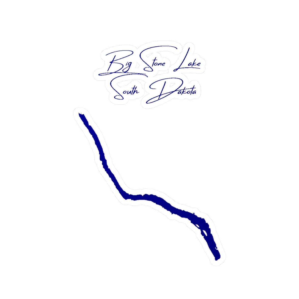 South  Dakota  Big  Stone  Lake  Vinyl  Decal  other  position  view  from  front  4  x  6.webp