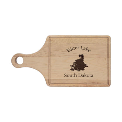 South  Dakota  Bitter  Lake  Engraved  Cutting  Board  front  position  view  from  front  maple.webp