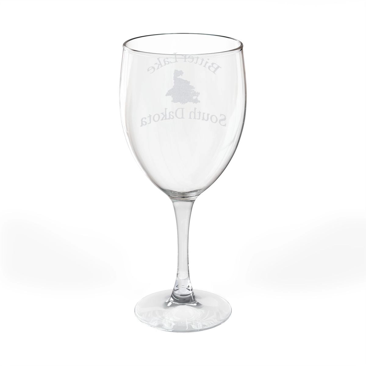 South  Dakota  Bitter  Lake  Engraved  Wine  Glass  other  position  view  from  back  10.5oz.webp