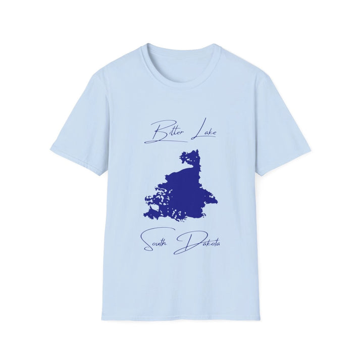 South  Dakota  Bitter  Lake  T-shirt  front  position  view  from  front  light  blue.webp