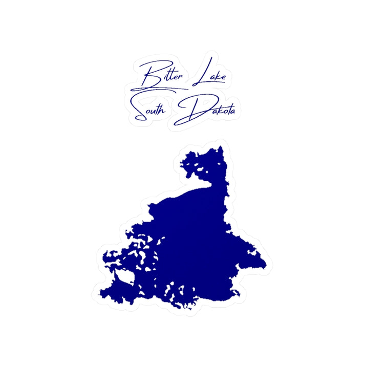 South  Dakota  Bitter  Lake  Vinyl  Decal  other  position  view  from  front  4  x  6.webp