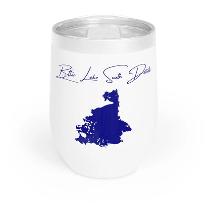 South  Dakota  Bitter  Lake  Wine  Tumbler  front  position  view  from  front  white.webp