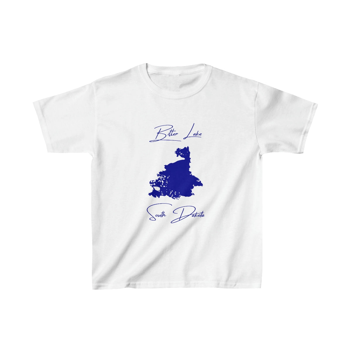 South  Dakota  Bitter  Lake  Youth  T-shirt  front  position  view  from  front  white.webp