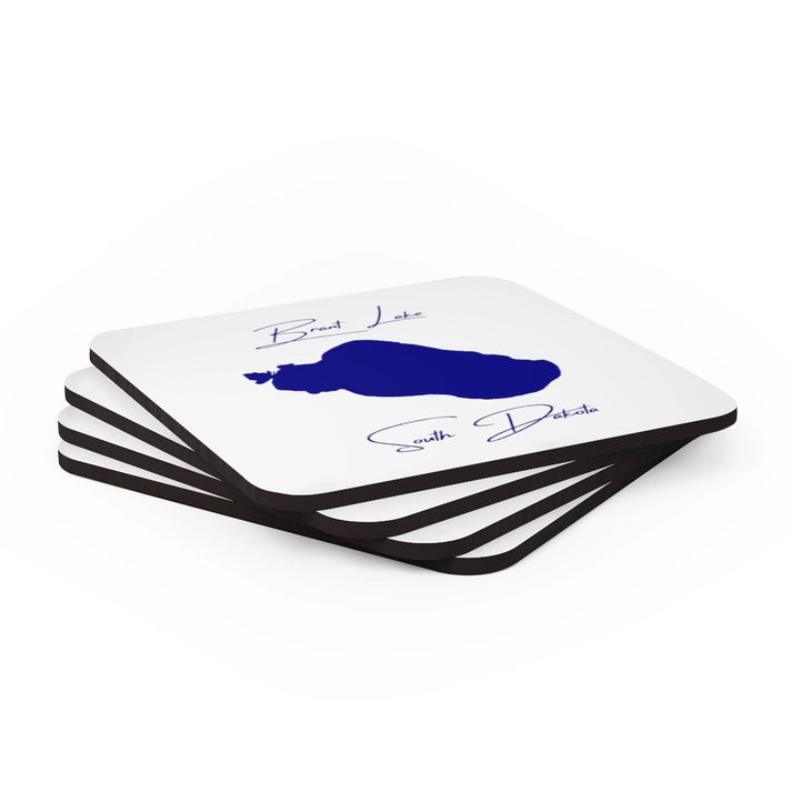 South  Dakota  Brant  Lake  Coaster  Set  front  position  view  from  stacked  3.75  x  3.75.webp