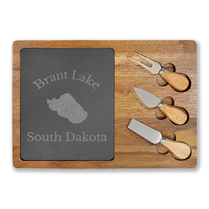 South  Dakota  Brant  Lake  Engraved  Charcuterie  Board  other  position  view  from  front  13  3  4  x  9  3  4.webp