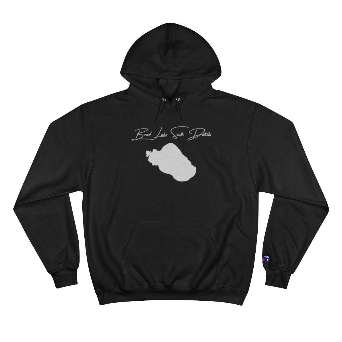 South  Dakota  Brant  Lake  Hoodie  front  position  view  from  front  black.webp