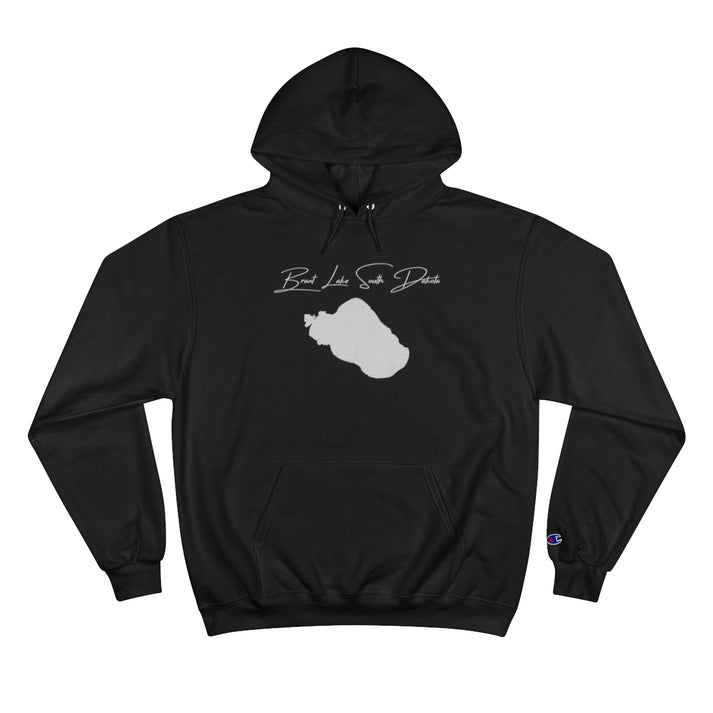 South  Dakota  Brant  Lake  Hoodie  front  position  view  from  front  black.webp