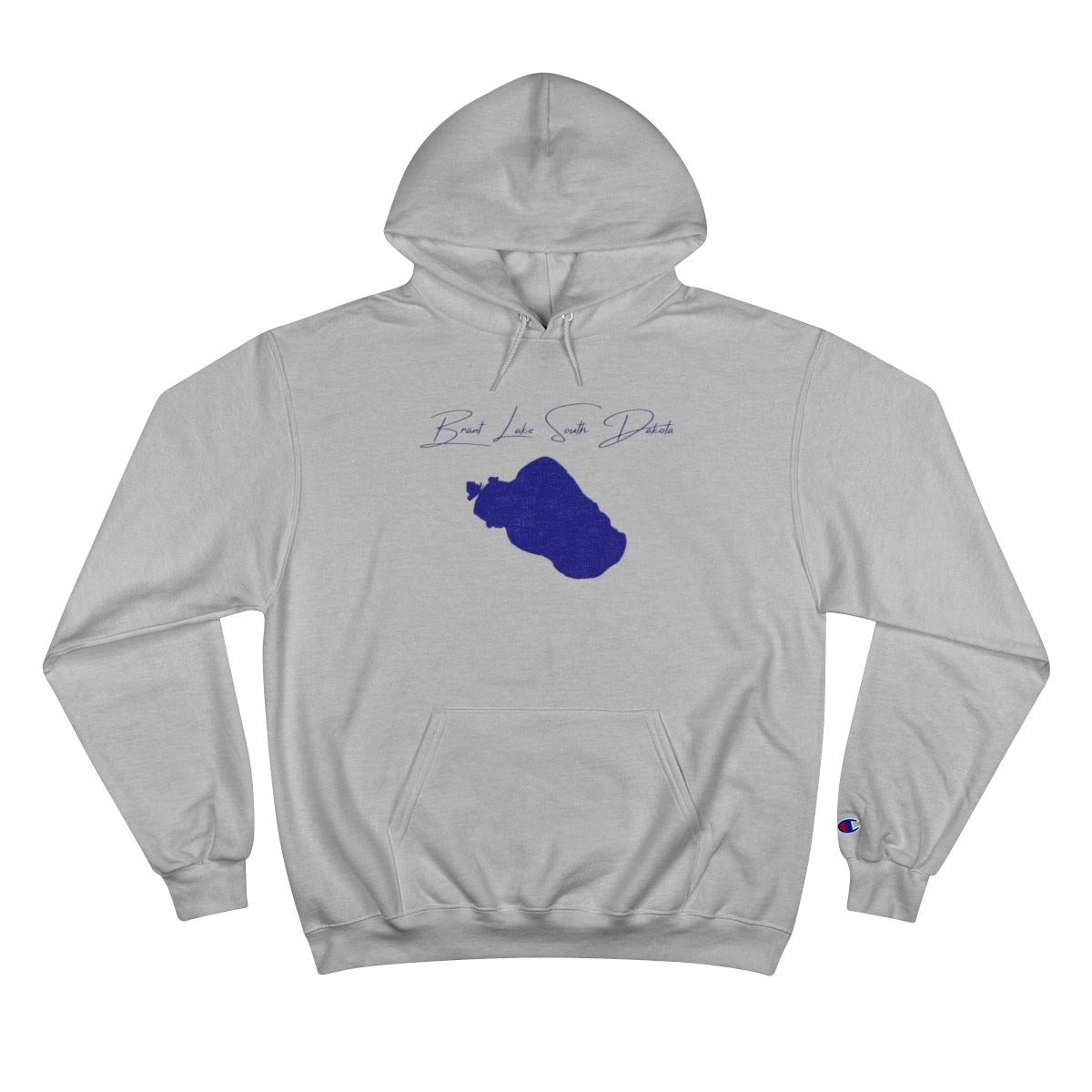 South  Dakota  Brant  Lake  Hoodie  front  position  view  from  front  light  steel.webp