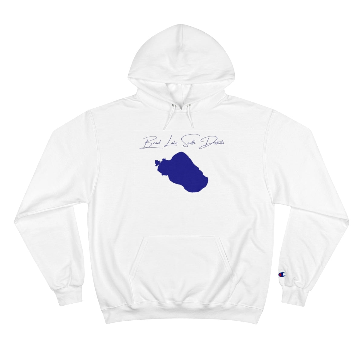 South  Dakota  Brant  Lake  Hoodie  front  position  view  from  front  white.webp