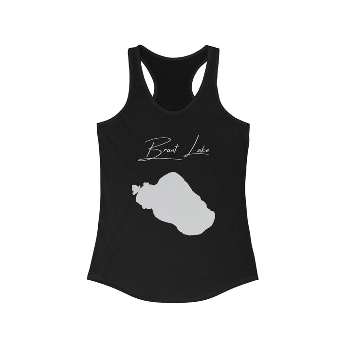 South  Dakota  Brant  Lake  Racerback-Tank  front  position  view  from  front  solid  black.webp